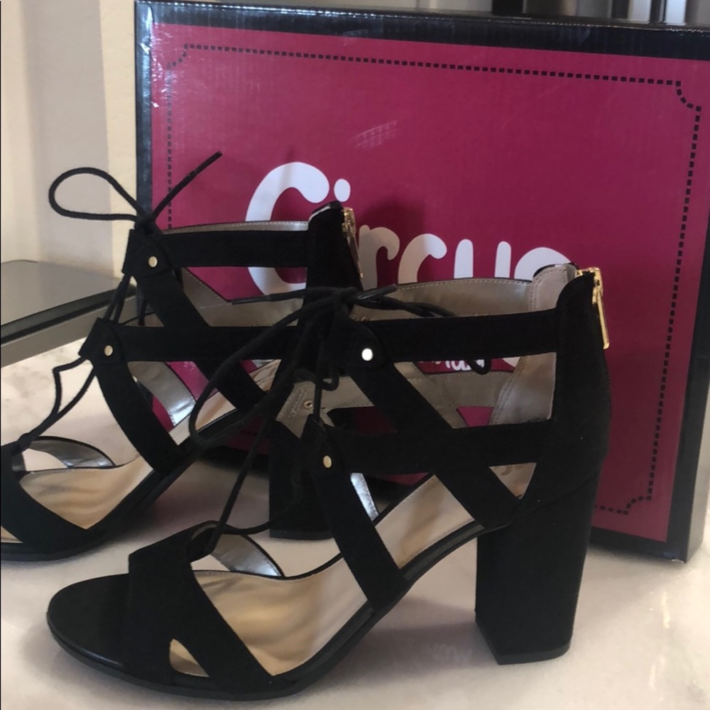 Sam Edelman Black Suede Sandals